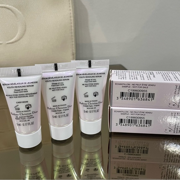 12pc Dior Capture Totale Le Serum, Eye Serum, Firming Wrinkle Cream, Logo Pouch - Picture 14 of 16